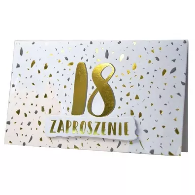 Kukartka Zaproszenie ZP-011 Urodziny 18 5 szt.