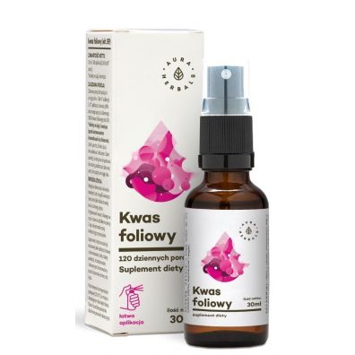 Aura Herbals Kwas foliowy Suplement diety 30 ml