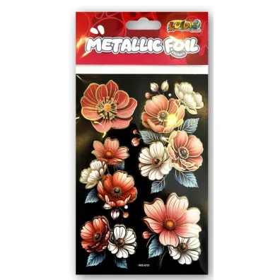 Naklejki foliowe Metalic Double Flowers PENMATE