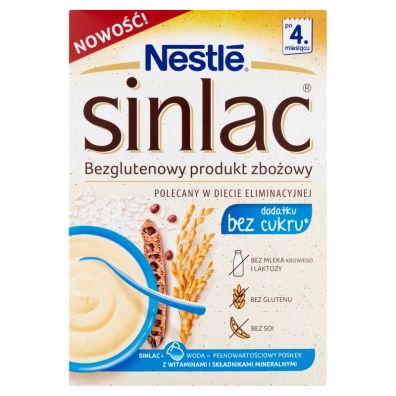 Nestle Sinlac Bezglutenowy produkt zboowy bez dodatku cukru powyej 4. miesica 300 g