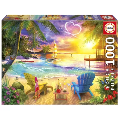 Puzzle 1000 el. Kocham pla�� Educa