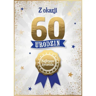 Armin Style KARNET URODZINY 60 B6 Z KOP AS GM-1297 FOL
