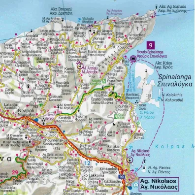 Mapa kreta 1:150 000 fb