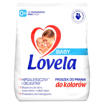 Lovela Baby hipoalergiczny proszek do prania ubranek niemowlcych i dziecicych do kolorw 1.3 kg