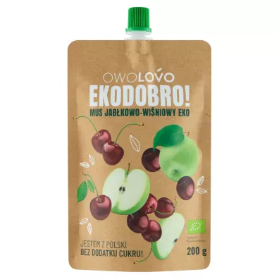 Owolovo Mus jabkowo-winiowy Ekodobro 200 g Bio