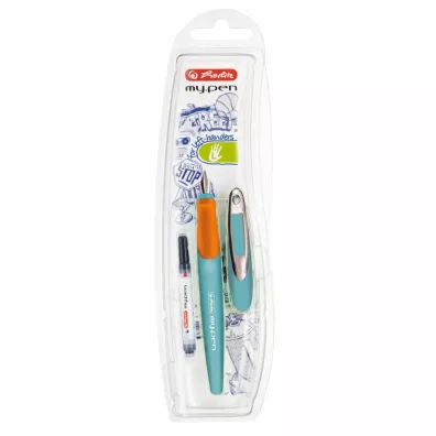 Herlitz Pi�ro wieczne My.Pen L turkus/pomara�cz