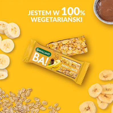 Bakalland Ba! Baton zboowy banan 40 g