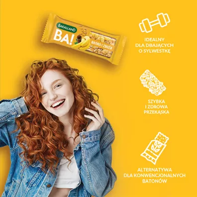 Bakalland Ba! Baton zboowy banan 40 g