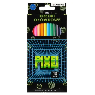 Kredki o��wkowe 12 kolor�w Pixel STARPAK 580598