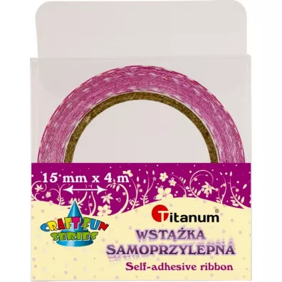 Titanum Wst��ka samoprzylepna w bia�e groszki