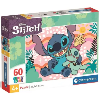 Puzzle 60 el. SuperColor. Stitch Clementoni