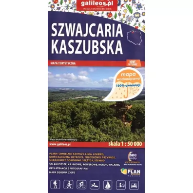 Mapa turystyczna - Szwajcaria Kaszubska