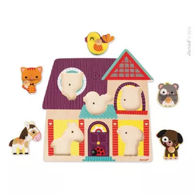Puzzle muzyczne Moi mali przyjaciele Janod