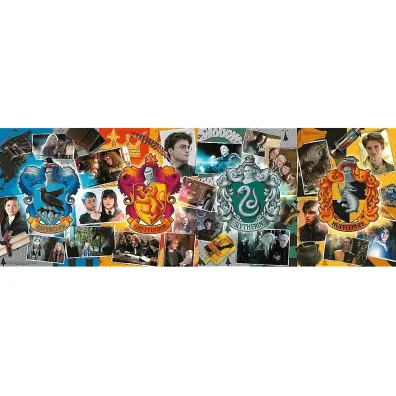 Puzzle 1000 el. Panorama Cztery domy Hogwartu Trefl