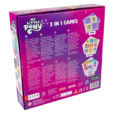 My Little Pony. Gra 3w1 Lotto-Domino-Memo
