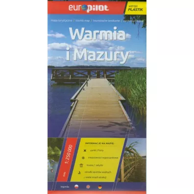 Warmia i Mazury mapa tur.1:250000/EuroPilot/plastik