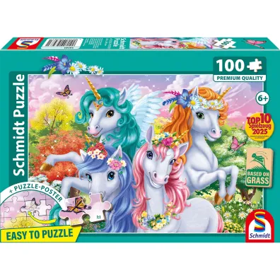 Puzzle 100 Zdj�cie jednoro�c�w Schmidt
