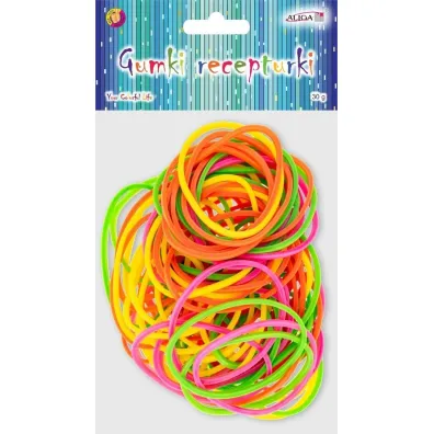 Aliga Gumki recepturki neonowe 3,8cm 30g