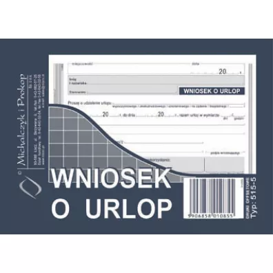 Michalczyk i Prokop Druk Wniosek o urlop A6