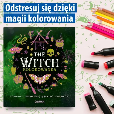 The Witch. Kolorowanka. Pokoloruj swoj� ksi�g� zakl�� i eliksir�w