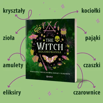 The Witch. Kolorowanka. Pokoloruj swoj� ksi�g� zakl�� i eliksir�w