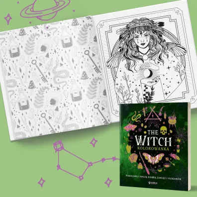The Witch. Kolorowanka. Pokoloruj swoj� ksi�g� zakl�� i eliksir�w