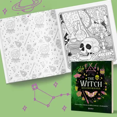 The Witch. Kolorowanka. Pokoloruj swoj� ksi�g� zakl�� i eliksir�w