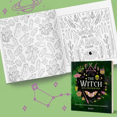 The Witch. Kolorowanka. Pokoloruj swoj� ksi�g� zakl�� i eliksir�w