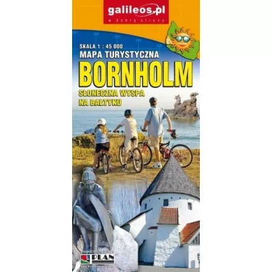 Bornholm 1:45 000 S�oneczna wyspa na Ba�tyku Mapa turystyczna