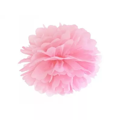 PartyDeco Pompon bibu�owy r�zowy 35cm
