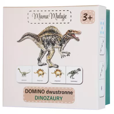 Domino dwustronne Dinozaury Mama Maluje