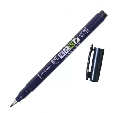 Tombow Flamaster brush pen Fudenosuke czarny 6 szt.