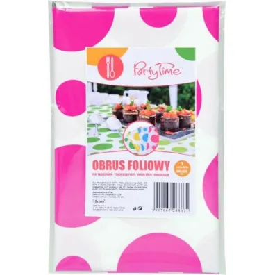 Arpex Obrus folia w grochy r�owy