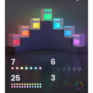 Songmics Biaa szafka nocna z owietleniem LED