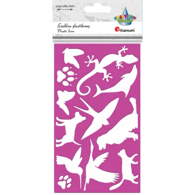 Hasta Szablon plastkowy Zwierz�ta 10.5 x 18 cm