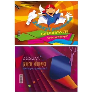 Kreska Zeszyt papier�w samoprzylepnych A5/8k - kolorowy