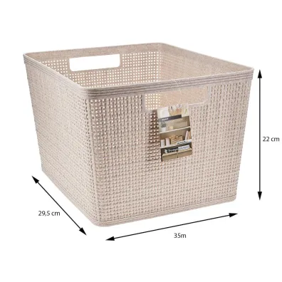 Storage Solutions Koszyk do przechowywania beowy 35x29x22 cm