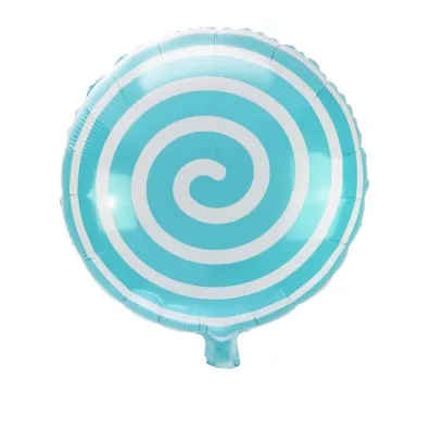 Balon foliowy lizak turkusowy
