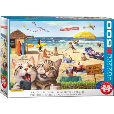 Puzzle 500 el. No cats allowed by Lucia Heffe Eurographics