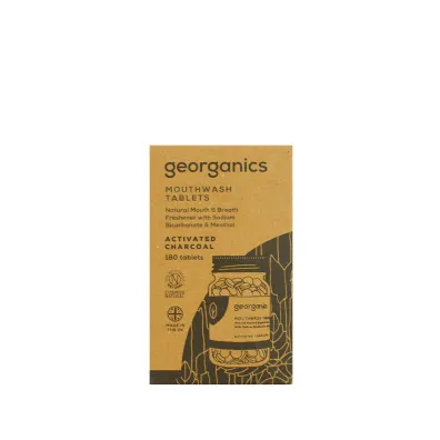 Georganics Naturalne tabletki do p�ukania jamy ustnej Activated Charcoal 180 szt.