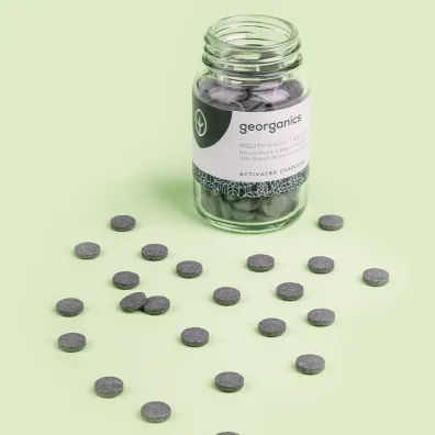 Georganics Naturalne tabletki do p�ukania jamy ustnej Activated Charcoal 180 szt.