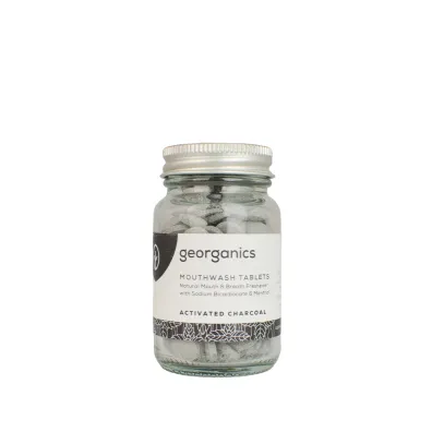 Georganics Naturalne tabletki do p�ukania jamy ustnej Activated Charcoal 180 szt.