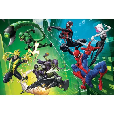Puzzle 300 W paj�czej sieci Spiderman TREFL