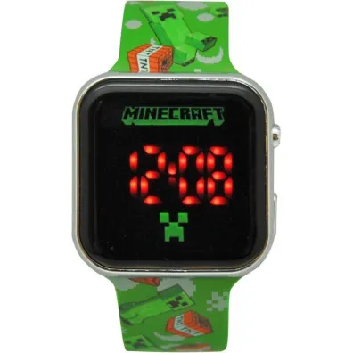 Zegarek LED z kalendarzem Minecraft MIN4129