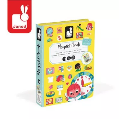 Puzzle Magnetyczna ukadanka Ucz si zegarka Magnetibook Janod