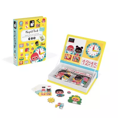 Puzzle Magnetyczna ukadanka Ucz si zegarka Magnetibook Janod