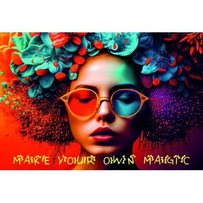 Mata maa dwustronna z nadrukiem color mind