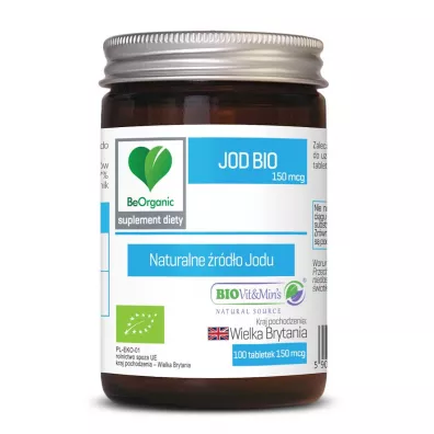 Be Organic Jod 150 mcg Suplement diety 100 kaps. Bio