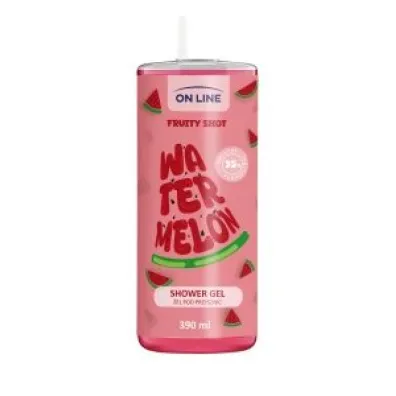 On Line �el pod prysznic Watermelon Fruity Shot 390 ml