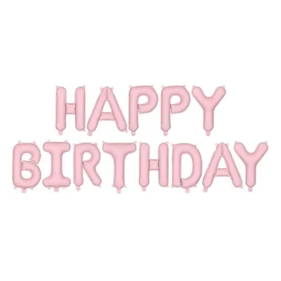 PartyDeco Balon foliowy Happy Birthday 340x35cm r
